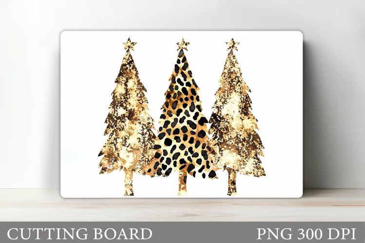 Christmas Tree Cutting Board Design. Kitchen Cutting Board