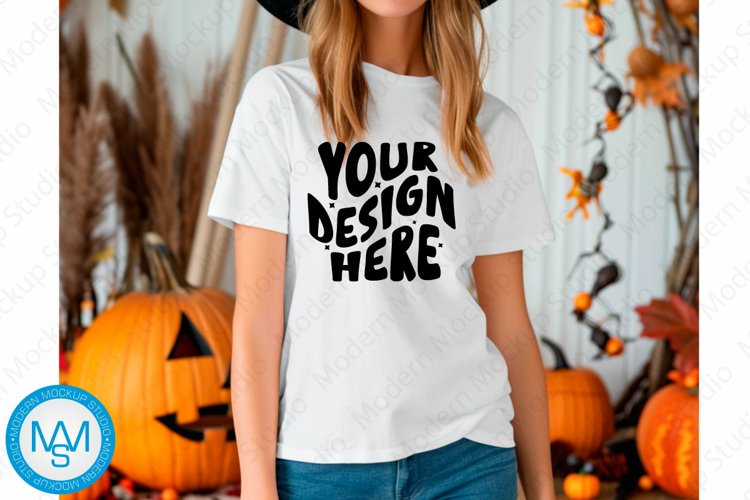 White Tshirt Mockup Image 3