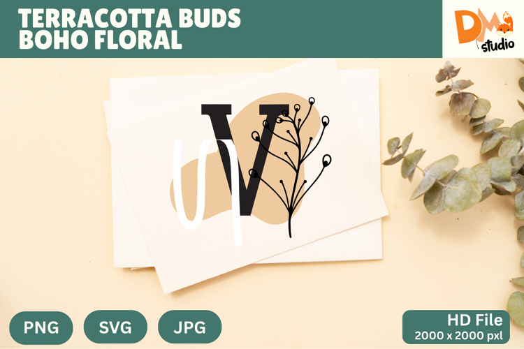 Floral Monogram Letter Svg Image 12