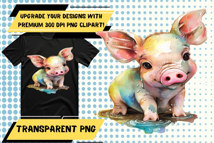 Vibrant Watercolor Critter Sublimation Pattern - PNG