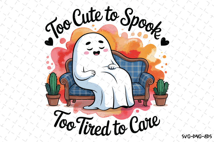 Too Cute to Spook Svg | Halloween Svg | Svg Cut Files example image 1
