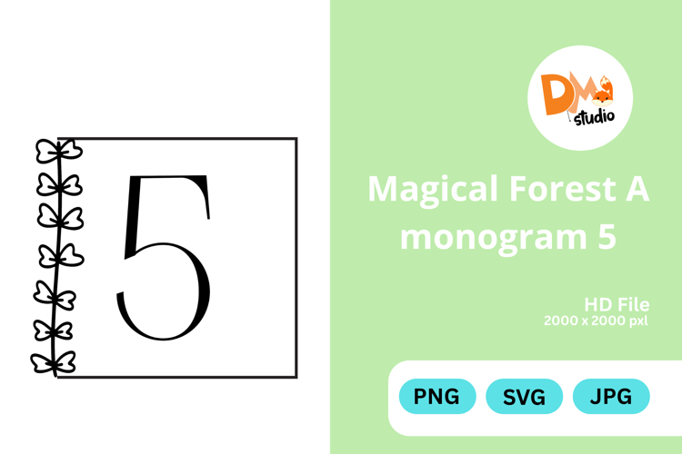 Magical Forest Monogram Symbol