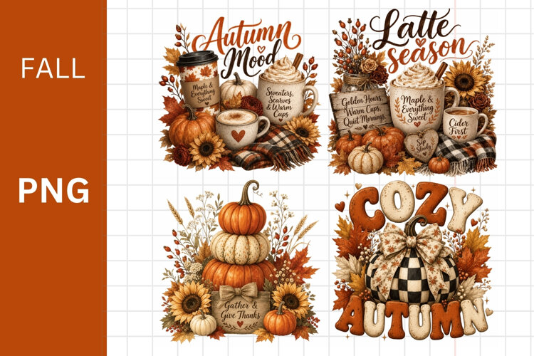 Fall PNG, Autumn PNG, Halloween PNG example image 1