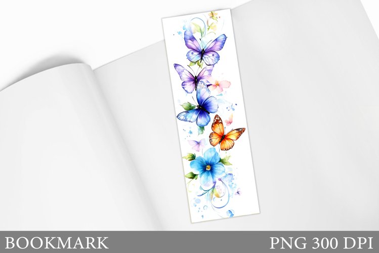 Butterflies Bookmark Design. Butterfly Bookmark Sublimation