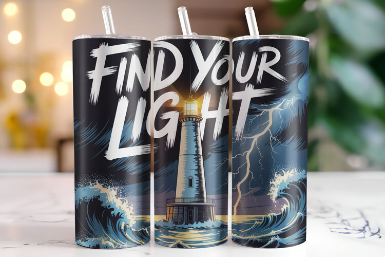 Find your light Tumbler Wrap | Sublimation | Tumblers example image 1