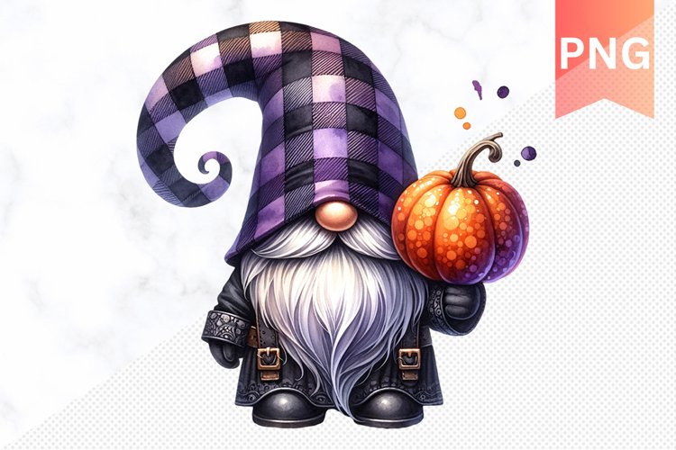 Halloween Gnome Sublimation - Clipart PNG Design