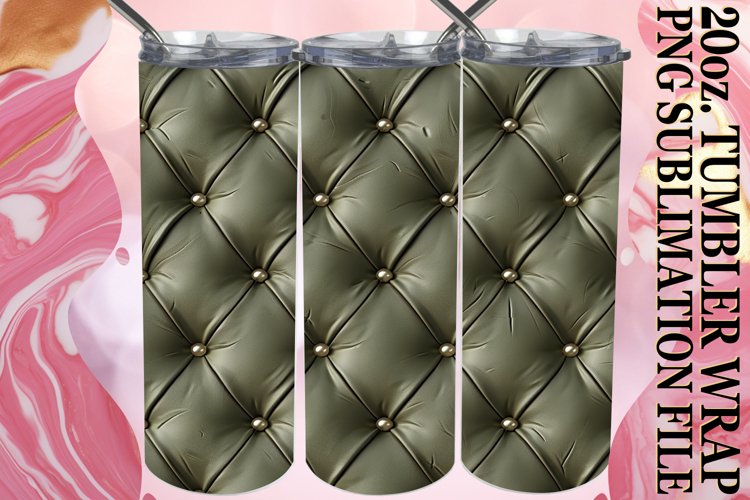 3D Effect Pattern Tumbler Wrap PNG