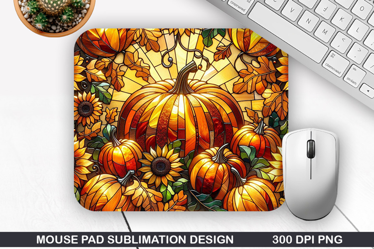 Pumpkin Mouse Pad Sublimation, Halloween Mouse Pad PNG