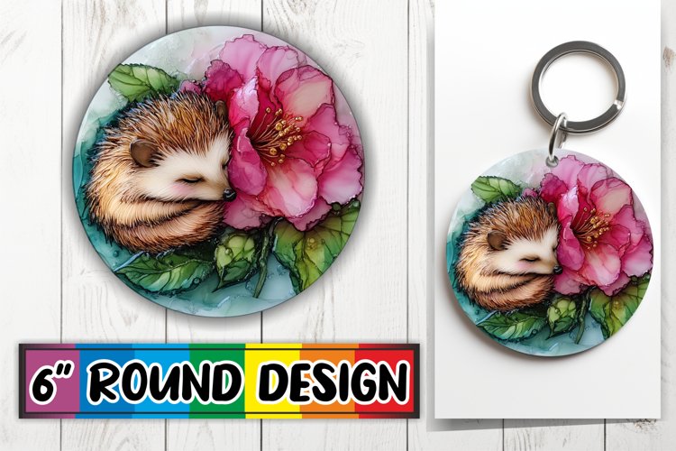 Whimsical Keychain Round Style, Animals