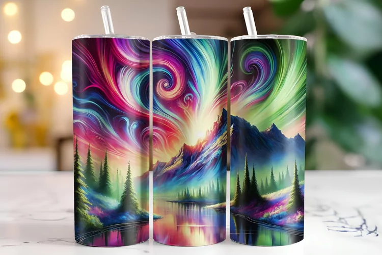 Mountain Tumbler Wrap | Sublimation | Tumblers