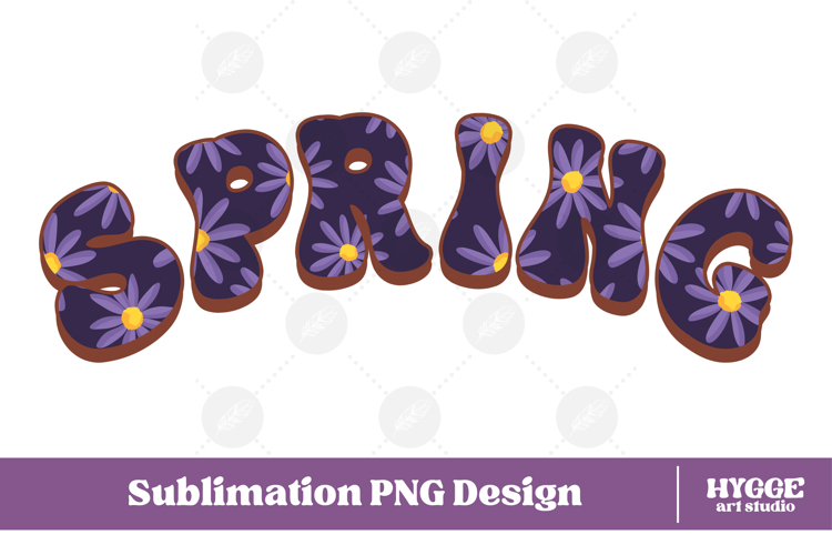 Floral Spring Png Retro Flowers Sublimation Daisy Daisies