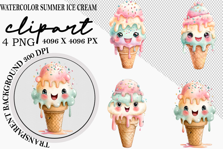 Cute Ice Cream Clipart Image 16