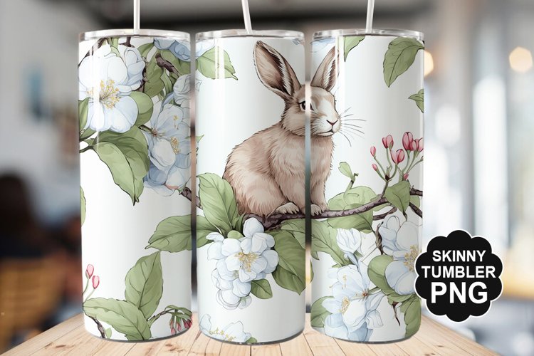 Easter Bunny Tumbler - Easter Day Tumbler PNG Design