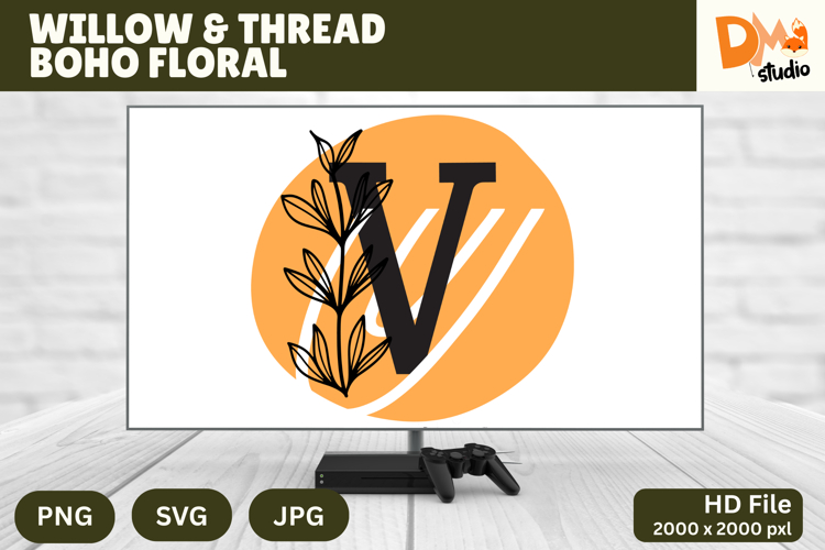 Floral Letter Svg Image 18