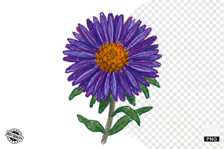 Autumn Wildflowers Meadow Clipart