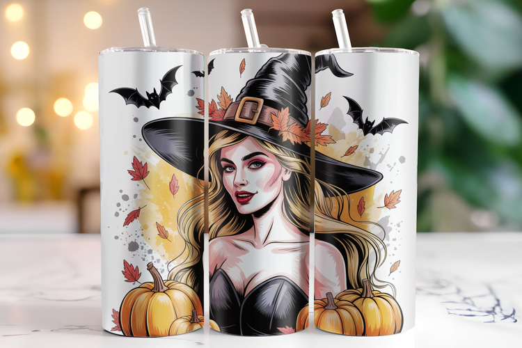 Halloween Witch Tumbler Wrap | Sublimation | Tumblers