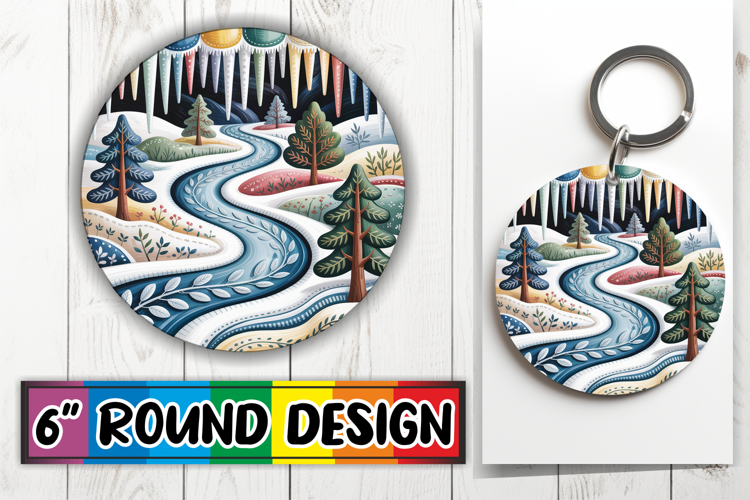 Cheerful Circle Keychain Magic, Winter