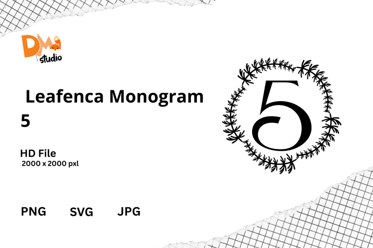 Floral Monogram Letter Svg Image 11