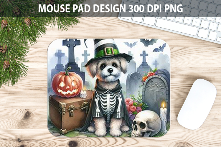 Watercolor Dog Mouse Pad Sublimation - Animal PNG