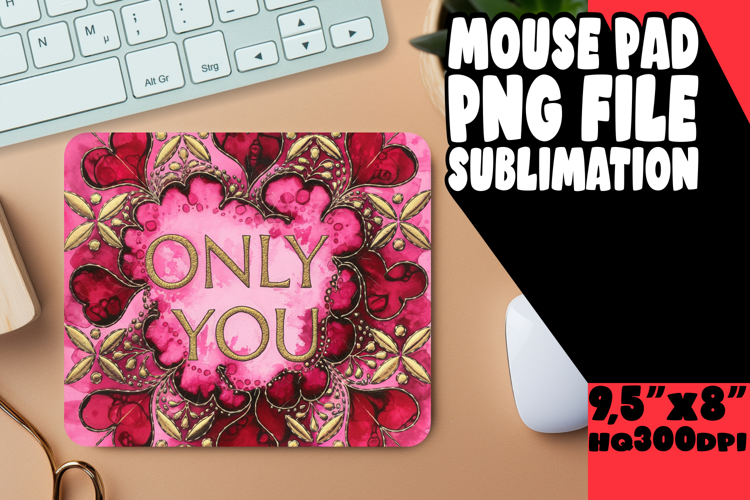 Cozy MOUSE MAT Creative Sublimation, Love