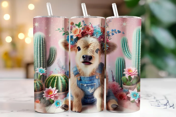 Cow Tumbler Wrap | Sublimation | Tumblers