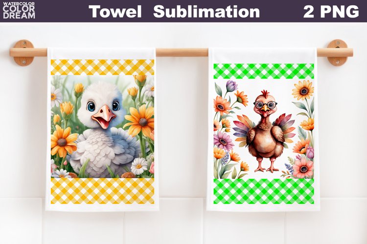 Funny Turkey Towel | Spring Animal Kitchen Towel