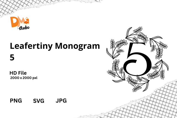 Floral Monogram Letter Svg Image 20