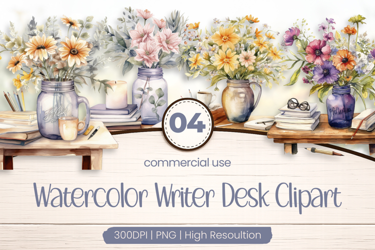 Writer Desk Clipart PNG