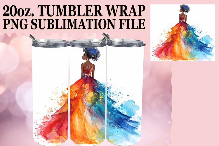 Chic Watercolor Wedding Elegance: Tumbler Sublimation