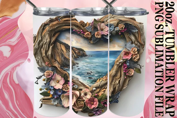 Heartwood Retreat Tumbler Wrap Sublimation - 20oz