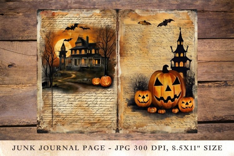 Printable Junk Journal Pages halloween 14