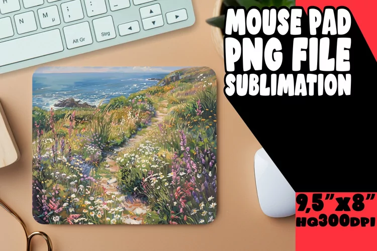 Tranquil Landscape Mouse Pad Design