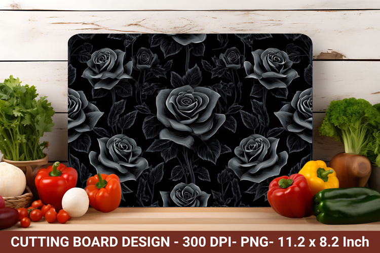 Gothic Rose Cutting Board | Cutting Board Png