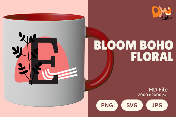 Boho Floral Svg Image 8