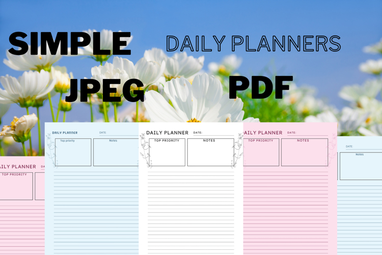 best simplest Daily planner freebie 40,free planners