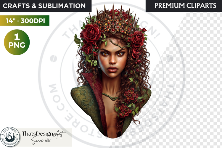 Fantasy Ruler Clipart PNG, Fantasy King   Queen Portrait