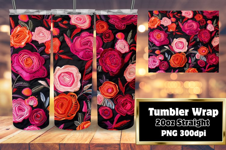 Vibrant Pattern Sublimation Tumbler Wrap example image 1