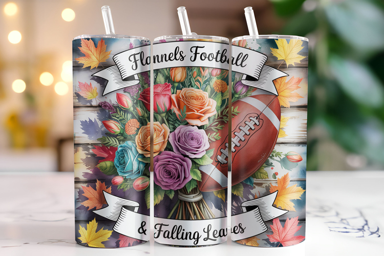 Falling Leaves Tumbler Wrap | Sublimation | Tumblers