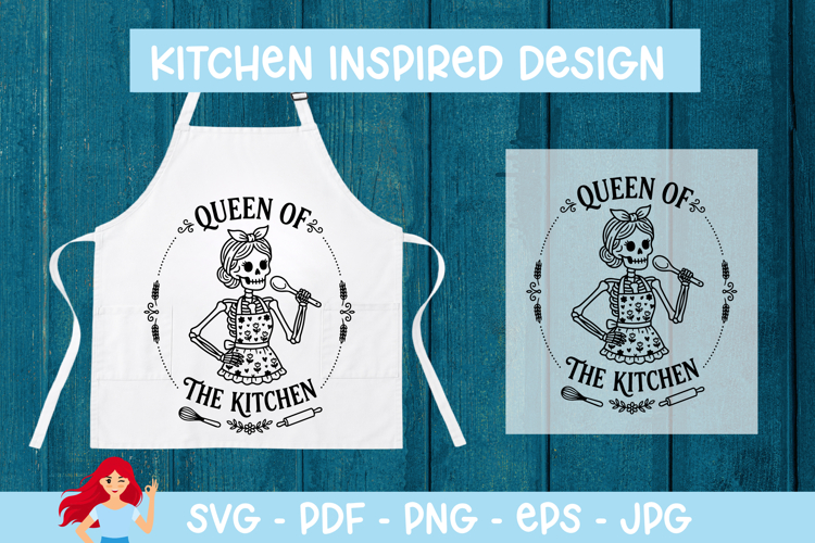 Queen of the kitchen, Skeleton SVG