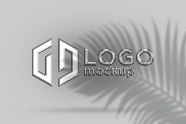 Silver Logo Mockup Template example image 1