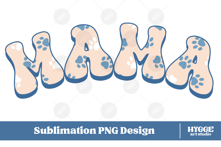 American Mama 4th of July USA Cat Dog Paw DTF Sublimation