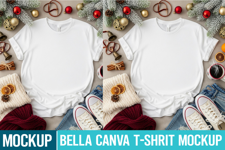 Bella Canvas Mockup | White t-Shirt Mockup | Blank Mockup