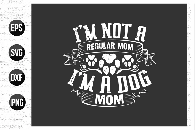 Dog typographic t shirt design.