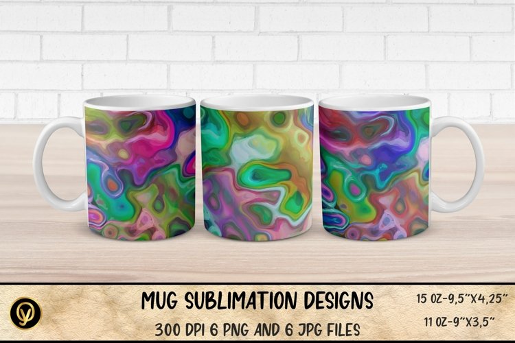 Mug Sublimation Designs , Abstract Sublimation Mug