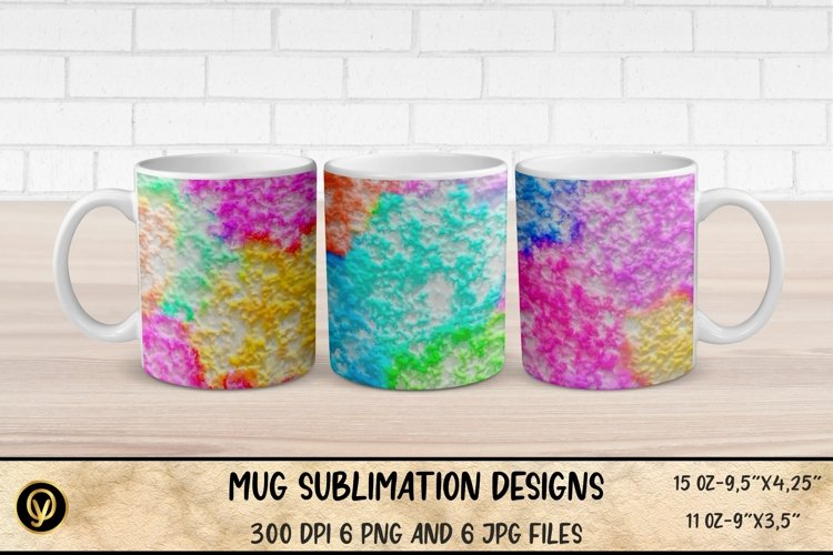 3D Mug Sublimation Designs , Abstract 3D Gel Sublimation Mug example image 1