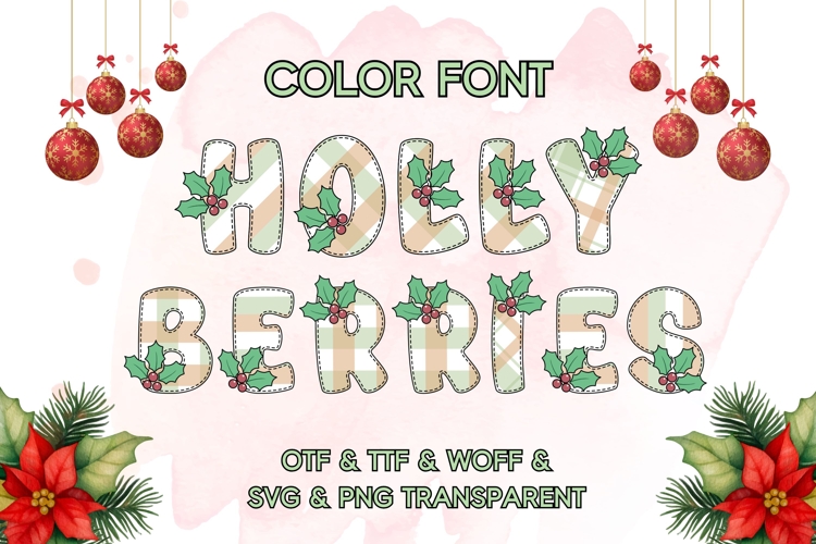 Holly Berries - Color font