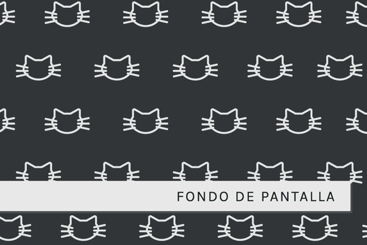 Patron Minimalista con Gatos example image 1
