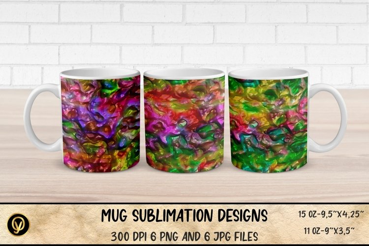 Mug Sublimation Designs , Abstract Sublimation Mug