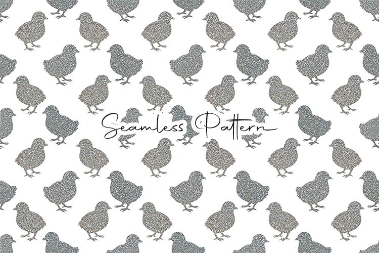 Cute Chick Seamless Pattern Design