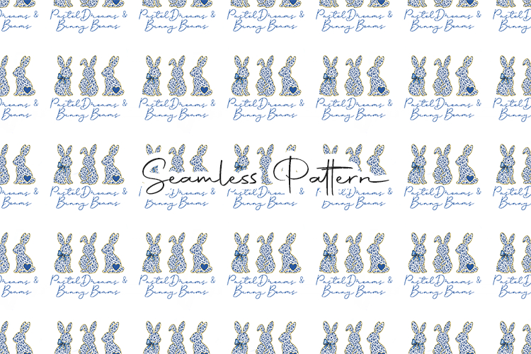 Pastel Bunny Seamless Pattern